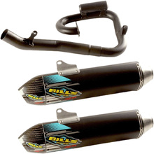 Bill's Pipes Honda CRF250R 18-21 Black Dual RE-13 Full System Exhaust