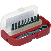Bikeservice 10 Piece Flat & Phillips Hand Drive Bit Set