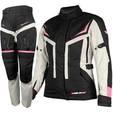 MotoDry Rallye 2 Black/Grey/Magenta Womens Adventure Jacket & Pants