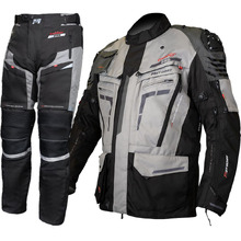 MotoDry Trekker Pro Black/Anthracite/Grey Adventure Jacket & Pants