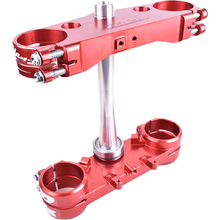 Ride Engineering Honda CRF250/450R 25-26 23.5mm Offset Red Billet Split Triple Clamp Set