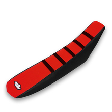 MotoSeat Honda CRF 250/450 Ribbed Red/Black Seat Cover