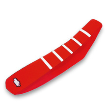 MotoSeat Honda CRF 17-21 Ribbed Red/White Seat Cover