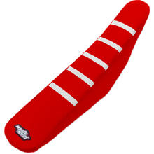 MotoSeat Honda CRF450R 21-26 5 Rib Red/Red/White Seat Cover