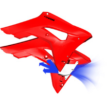 Cycra Honda CRF250R 18-21 CRF450R 17-20 Red Powerflow Radiator Shrouds