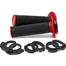Domino D200 D-Lock Black/Red MX Grips