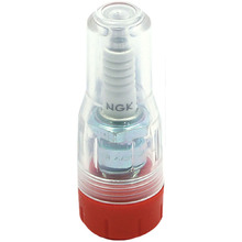 DRC 14mm Spark Plug Protector Clear/Red B-Type