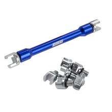 DRC Large 5.6-7.0mm Blue Pro Spoke Wrench w/ Replaceable Tips