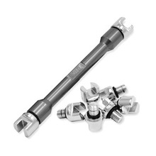 DRC Mini 4.0-6.2mm Grey Pro Spoke Wrench w/ Replaceable Tips