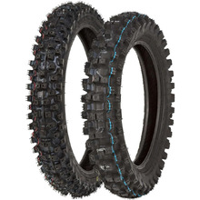 Dunlop MX53 70/100-17 Front 90/100-14 Rear Intermediate Tyre Set