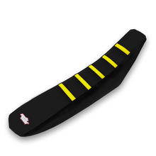 MotoSeat Suzuki DRZ400 Ribbed Black/Yellow Seat Cover