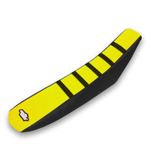 MotoSeat Suzuki DRZ400 Ribbed Yellow/Black Seat Cover