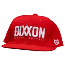 Dixxon Logotype White/Red Snapback