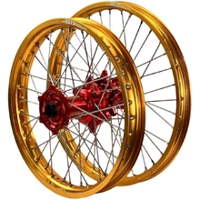 Envy/D.I.D Honda CR125-250R 95-99 21"/19" Gold/Red Wheel Set