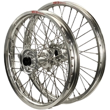Envy/D.I.D Yamaha YZ125-250 YZ250-426F 02-07 21"/19" Silver/Silver Wheel Set