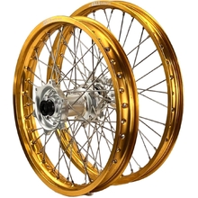 Envy/D.I.D KTM EXC/EXCF 03-15 Husqvarna TE/FE 250-501 14-15 21"/18" Gold/Silver Wheel Set