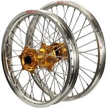 Envy/D.I.D Suzuki RMZ250-450 07-27 21"/19" Silver/Gold Wheel Set