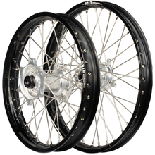 Envy/D.I.D Beta RR 13-25 21"/18" Black/Silver Wheel Set