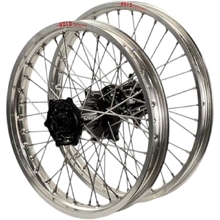 Envy/Excel Honda XR400 96-08 21"/18" Silver/Black Wheel Set
