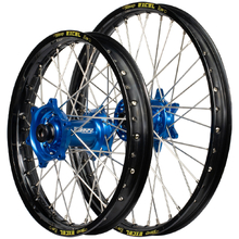 Envy/Excel Husqvarna TC85 21-24 19"/17" Black/Blue Flat Track Wheel Set