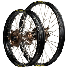 Envy/Excel KTM/Husqvarna/Gas Gas 85 21-24 19"/17" Black/Mag Flat Track Wheel Set