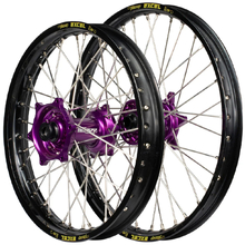 Envy/Excel KTM XC/XCF 15-22 21"/18" Black/Purple Wheel Set