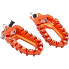 S3 Parts KTM Adventure Soild Rally Orange Enduro Footpegs