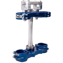 EZE Yamaha YZ250F 12-27 YZ450F 10-27 OEM 22mm Offset Blue Triple Clamps w/ Bar Mounts