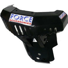 Force Accessories Yamaha YZ250 05-25 YZ250X 16-25 Black Bash Plate w/FMF Pipe Guard