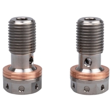 FMC M10x1.0 Euro Titanium Brakeline Banjo Bolt Set