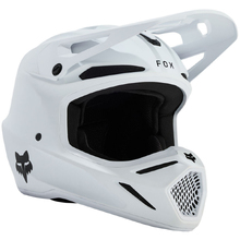 Fox 2026 V3 Solid Matte White Kids Helmet