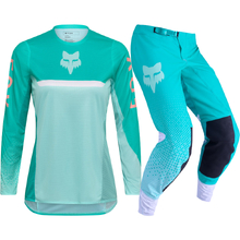 Fox 2026 Flexair Fracture Aqua Womens Gear Set