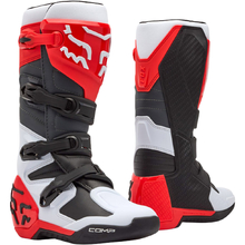Fox 2026 Comp White/Flo Red Boots