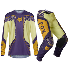 Fox 2026 180 Image Print Purple/Yellow Gear Set