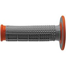 Renthal Dual Compound Half Waffle Orange Tapered Grips