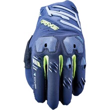 Five E1 Enduro Navy/Fluro Gloves