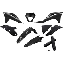 UFO GAS GAS EC/EC-F 21-23 Black Plastics Kit w/Headlight Shroud