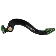 Hammerhead Kawasaki KX250F 05-20 Green Forged Rear Brake Pedal