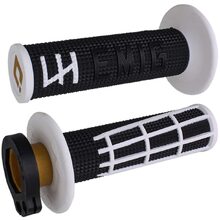 ODI V2 Emig 2.0 Black/White 2T/4T Lock On Grips