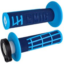 ODI V2 Emig 2.0 Navy/Cyan 2T/4T Lock On Grips