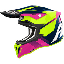 Airoh Strycker Blazer Gloss Blue/Pink Helmet