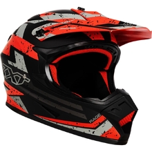 RXT A727 Sector Rage Matte Black/Red Helmet