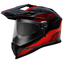 RXT ADV-65 Gloss Black/Red/Grey Adventure Helmet