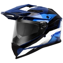 RXT ADV-65 Gloss Grey/Blue/Black Adventure Helmet