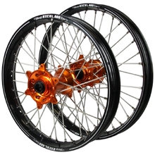 Haan/Excel A60 KTM SX/SXF 23-27 21"/19" Black/Orange Wheel Set