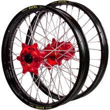 Haan/Excel Takasago Honda CRF250/450R 14-26 21"/19" Black/Red Wheel Set