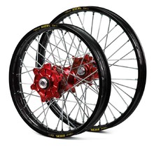 Haan/Excel Takasago Honda Africa Twin CRF1000L/CRF1100L 16-24 21"/18" Black/Red Wheel Set