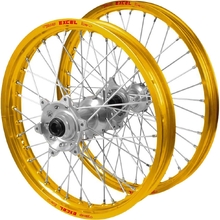 Haan/Excel Takasago Kawasaki KX250F 21-27 21"/19" Gold/Silver Wheel Set