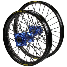 Haan/Excel Takasago Husqvarna TC65 25-27 14"/12" Black/Blue/Black Wheel Set