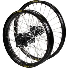 Haan/Excel KTM/Husqvarna/Gas Gas 85 SX/TC/MC BW 25-27 Black/Black Wheel Set
